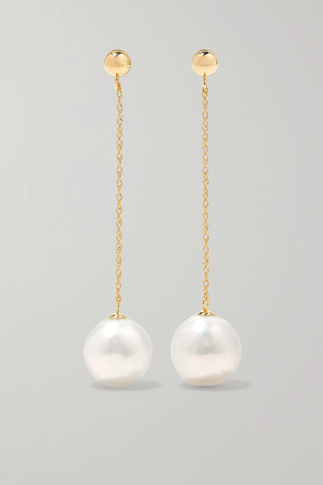 유럽직배송 아니사케르미쉬 귀걸이 ANISSA KERMICHE Girl with a Pearl 14-karat gold pearl earrings 31432202865024955