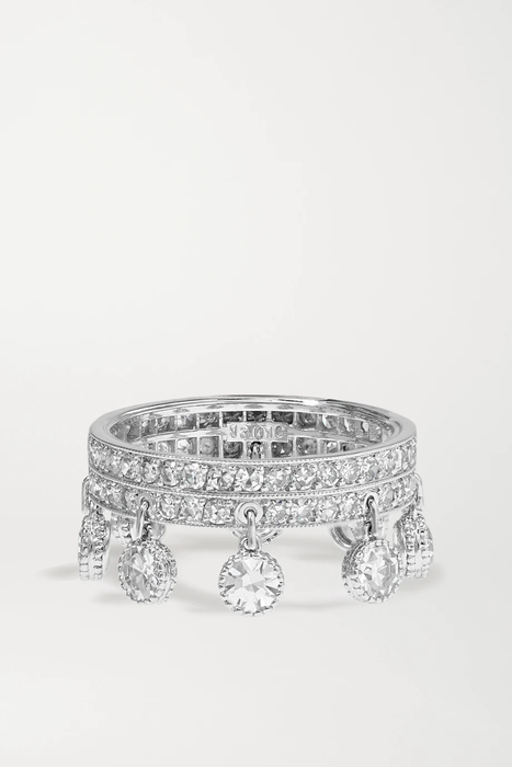 유럽직배송 나디아모겐텔러 반지 NADIA MORGENTHALER + NET SUSTAIN rhodium-plated 18-karat recycled white gold diamond ring 560971905012438