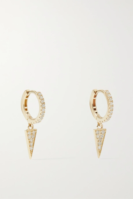 유럽직배송 더엠주얼러스 귀걸이 THE M JEWELERS The Zoe 10-karat gold diamond hoop earrings 32027475399337139