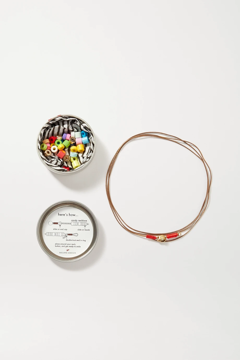 유럽직배송 ROXANNE ASSOULIN Heishi DIY cord, enamel and gold-tone necklace kit 46353151655546134