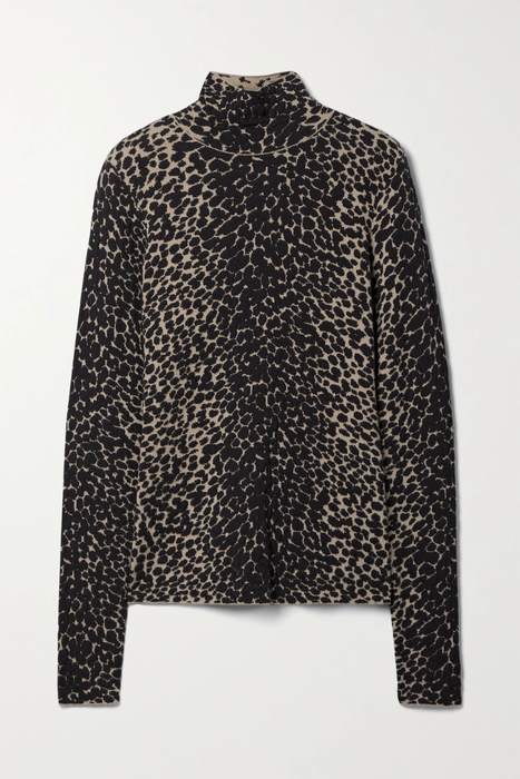 유럽직배송 프로엔자슐러화이트라벨 PROENZA SCHOULER WHITE LABEL Leopard jacquard-knit turtleneck sweater 24772899113290473