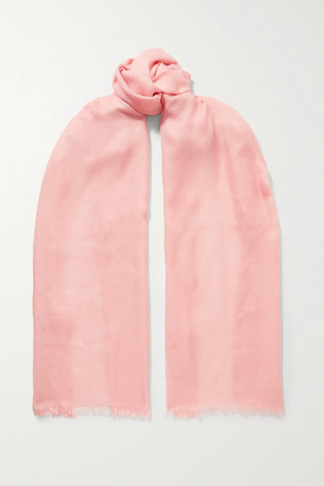 유럽직배송 로로피아나 LORO PIANA Frayed cashmere and silk-blend scarf 22527730566168317