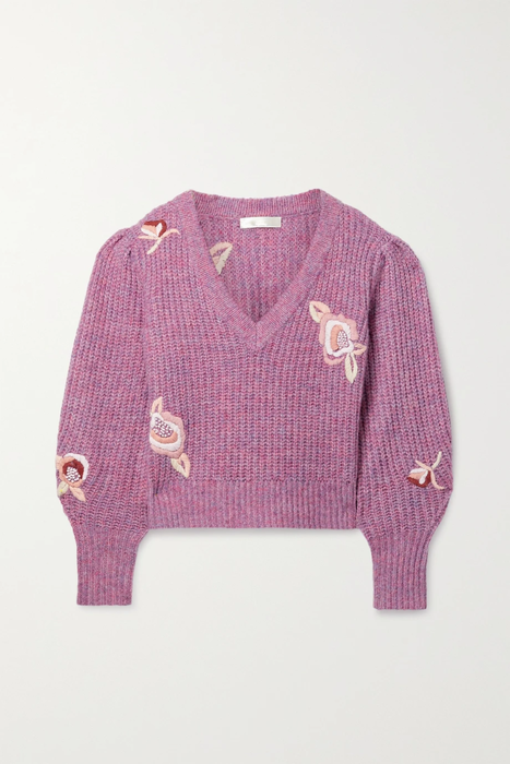 유럽직배송 러브샤크팬시 스웨터 LOVESHACKFANCY Ridge embroidered recycled knitted sweater 25185454455568620