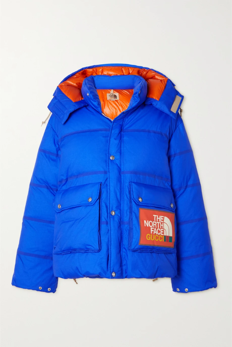 유럽직배송 구찌 다운 자켓 GUCCI + The North Face hooded quilted printed shell down jacket 29419655932642776