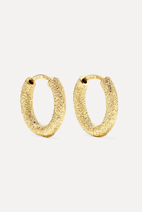유럽직배송 캐롤리나부치 귀걸이 CAROLINA BUCCI 18-karat white gold hoop earrings 17957409495383075