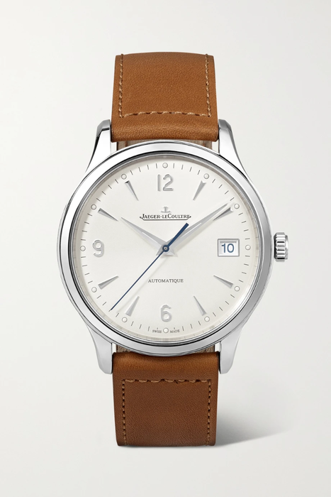 유럽직배송 예거 르쿨트르 JAEGER-LECOULTRE Master Control Date Automatic 40mm stainless steel and leather watch 19971654707507262