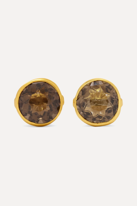 유럽직배송 피파스몰 귀걸이 PIPPA SMALL 18-karat gold quartz earrings 665933302959983