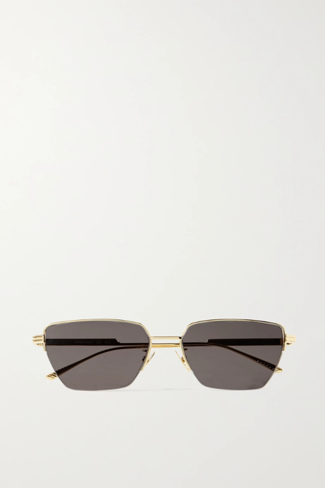 유럽직배송 보테가베네타 BOTTEGA VENETA Cat-eye gold-tone sunglasses 15546005222038456