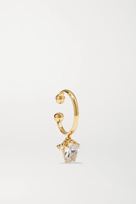 유럽직배송 미즈키 이어 커프 MIZUKI 14-karat gold, topaz and diamond ear cuff 19971654706970675