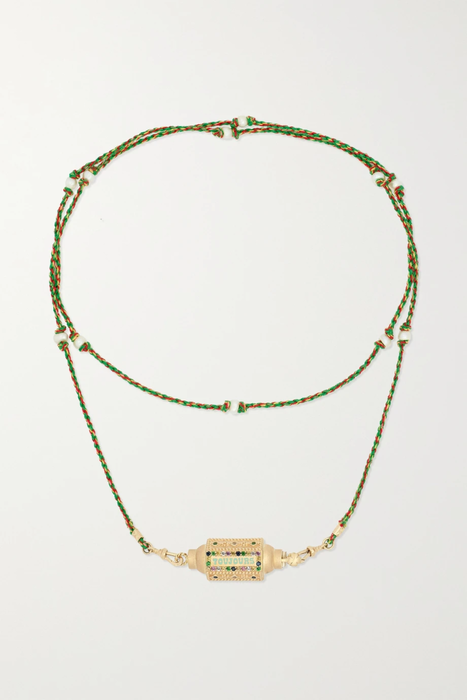 유럽직배송 마리 리히텐베르크 목걸이 MARIE LICHTENBERG Toujours 14-karat gold, multi-stone and enamel necklace 15546005222039873