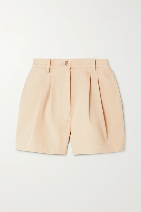 유럽직배송 알라이아 ALAÏA Pleated cotton-gabardine shorts 22527730566137671