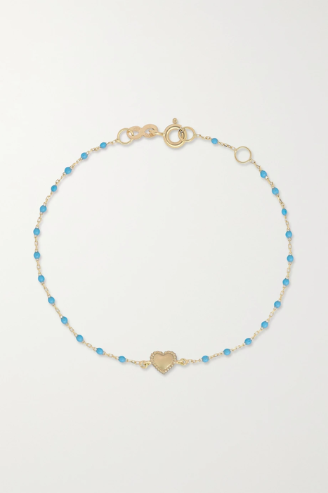 유럽직배송 지지끌로죠 팔찌 GIGI CLOZEAU Lucky Heart Mini Gigi 18-karat gold and resin bracelet 18706561955900901