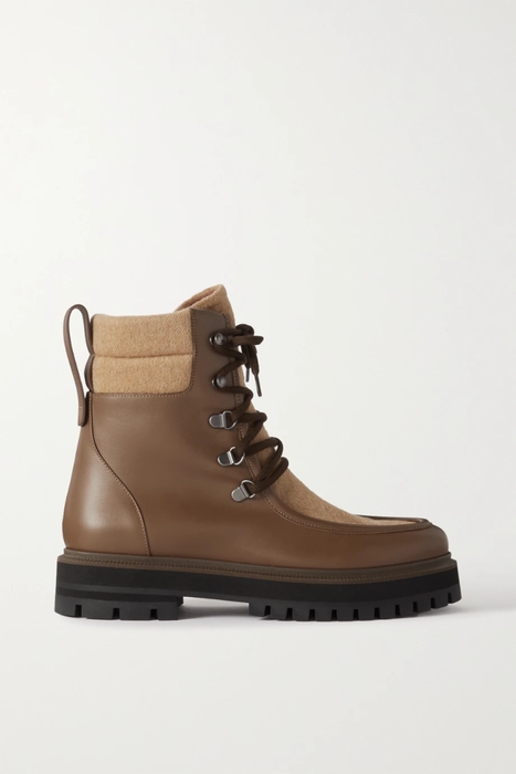 유럽직배송 로로피아나 LORO PIANA Lomond leather and cashmere-felt ankle boots 13452677152774165