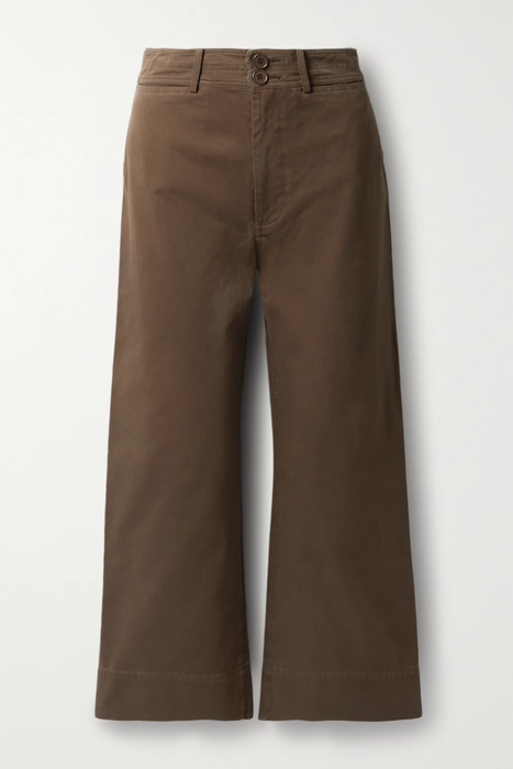 유럽직배송 어피스아파트 팬츠 APIECE APART Merida cropped organic cotton-twill straight-leg pants 25185454456176208