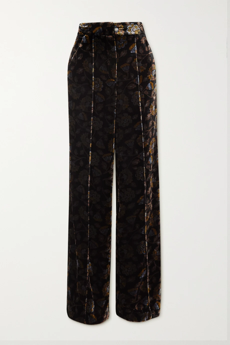 유럽직배송 베로니카비어드 팬츠 VERONICA BEARD Edia velvet-jacquard wide-leg pants 16114163150603467