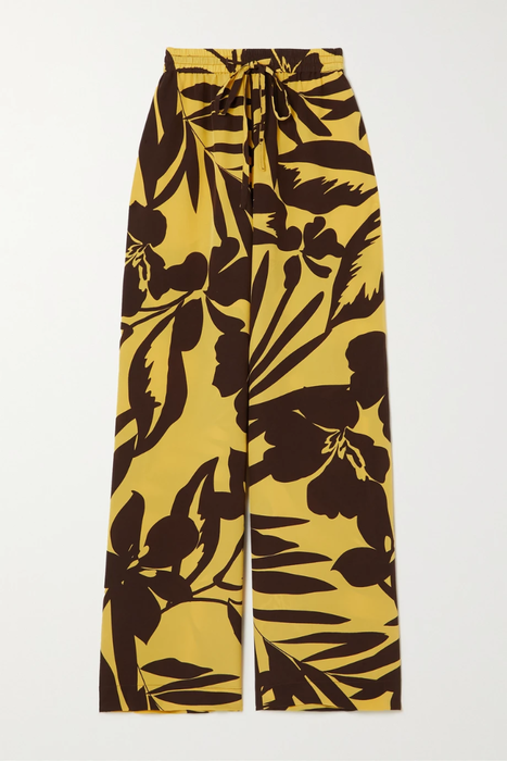 유럽직배송 마티유 MATTEAU + NET SUSTAIN printed mulberry silk straight-leg pants 23841192565741855