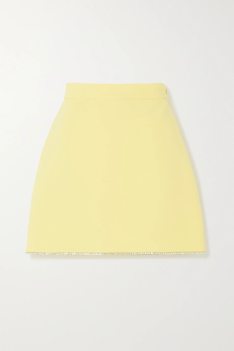 유럽직배송 미우미우 MIU MIU Crystal-embellished cady mini skirt 17428787259404367
