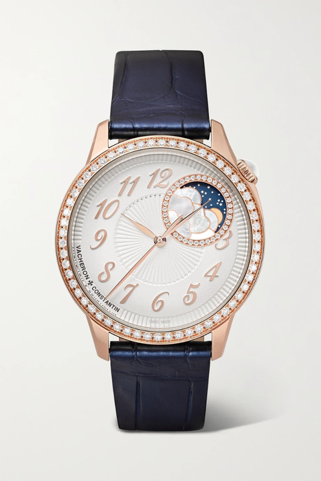 유럽직배송 바쉐론콘스탄틴 VACHERON CONSTANTIN Egérie Automatic Moon-Phase 37mm 18-karat pink gold and diamond watch 19971654707086256
