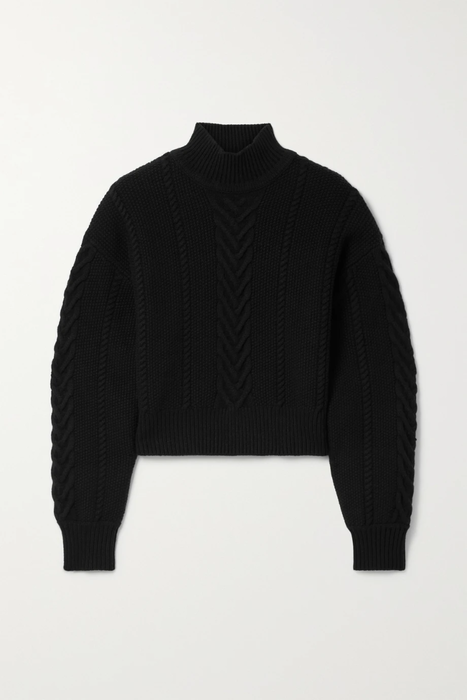 유럽직배송 레베카밸런스 스웨터 REBECCA VALLANCE Brooke cable-knit cotton-blend sweater 25185454456180053