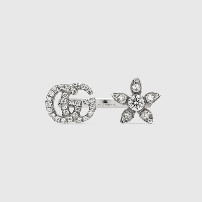 유럽직배송 구찌 GUCCI Gucci - Gucci Flora 18k ring with diamonds 582019J85689066