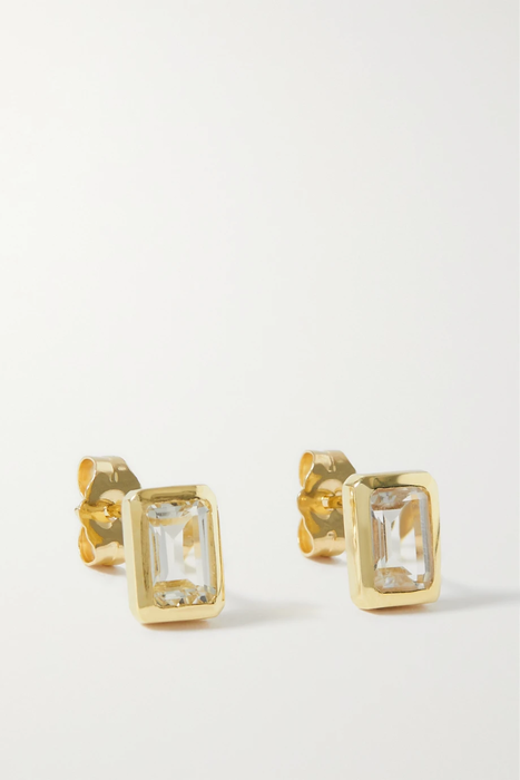 유럽직배송 로렌스튜어트 귀걸이 LOREN STEWART 14-karat gold topaz earrings 29419655932741468