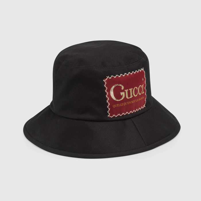 유럽직배송 구찌 GUCCI Gucci - Cotton bucket hat with Gucci label 6271744HK021000