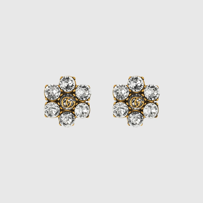 유럽직배송 구찌 GUCCI Gucci Crystal Double G earrings 645685J1D508062