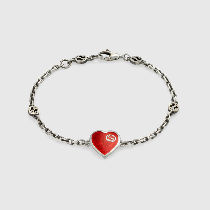 유럽직배송 구찌 GUCCI Gucci - Gucci heart bracelet with Interlocking G 645546J89B41192