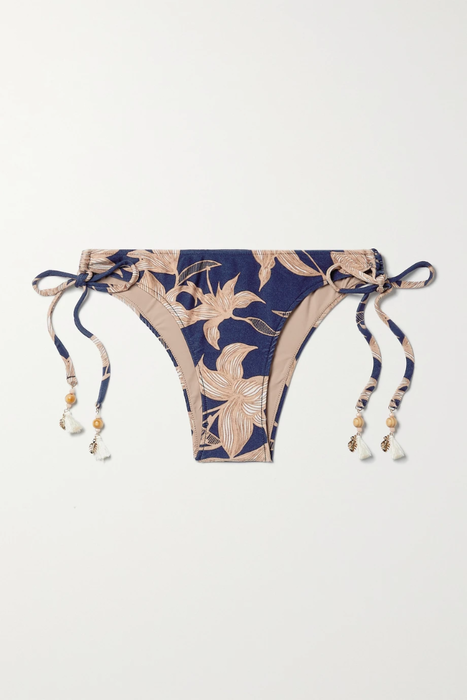유럽직배송 PATBO Stargazer embellished floral-print bikini briefs 25185454455630579