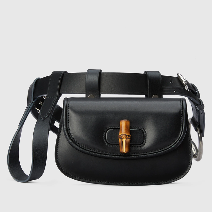 유럽직배송 구찌 벨트백 GUCCI Mini belt bag with Bamboo 681137UN5AN1000