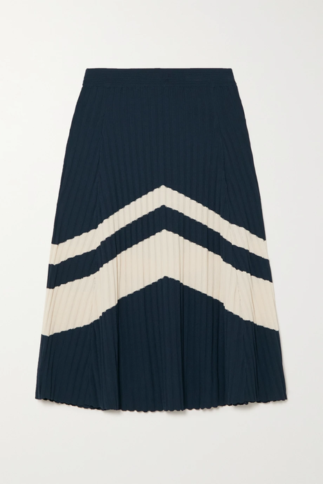 유럽직배송 웨일스보너 스커트 WALES BONNER Star striped ribbed-knit midi skirt 24772899113263821