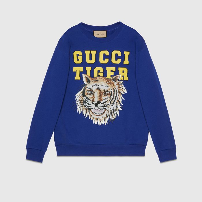 유럽직배송 구찌 GUCCI Gucci - Gucci Tiger cotton sweatshirt  623245XJD3T4622