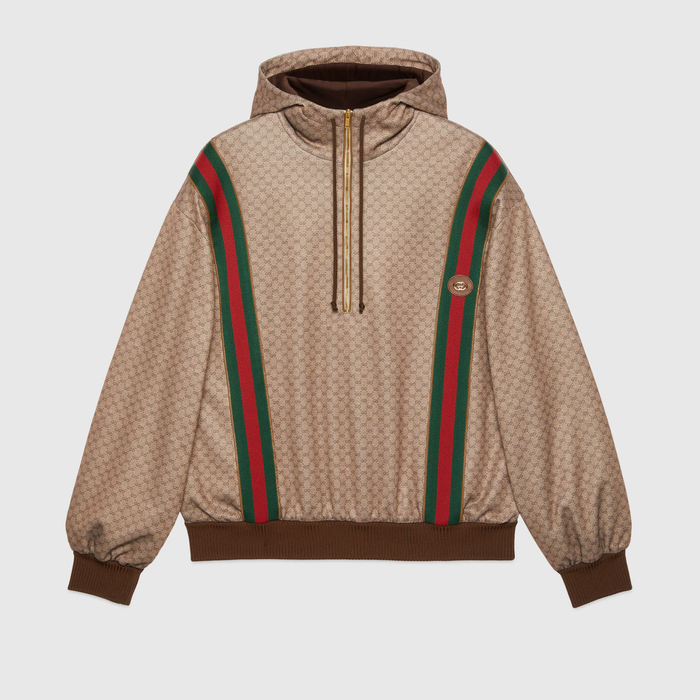 유럽직배송 구찌 GUCCI Gucci Mini GG jersey hooded sweatshirt 655153XJDFB2100