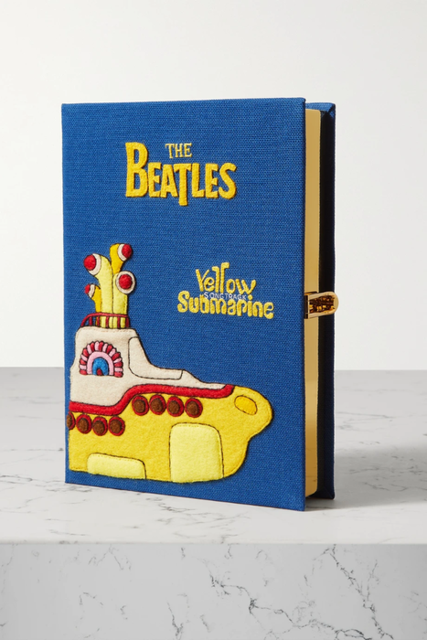유럽직배송 올림피아르탱 클러치 OLYMPIA LE-TAN The Beatles Yellow Submarine embroidered appliquéd canvas clutch 25185454456328840