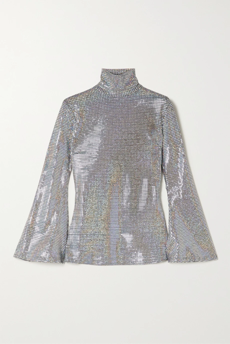 유럽직배송 도도바오르 DODO BAR OR Amaliya embellished metallic stretch-knit top 29419655931995552