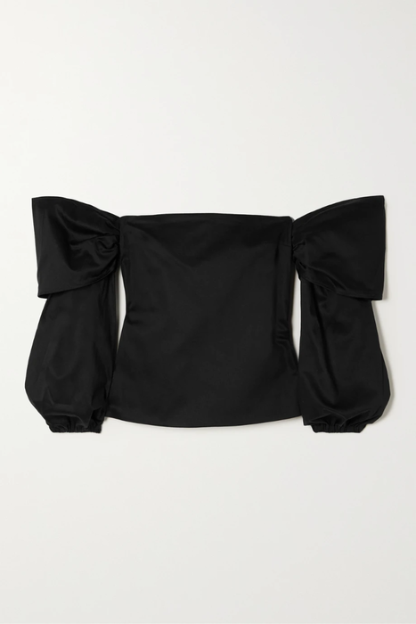 유럽직배송 아슈발팜파 블라우스 ÀCHEVAL PAMPA Nube off-the-shoulder cotton-blend twill blouse 25185454456237593