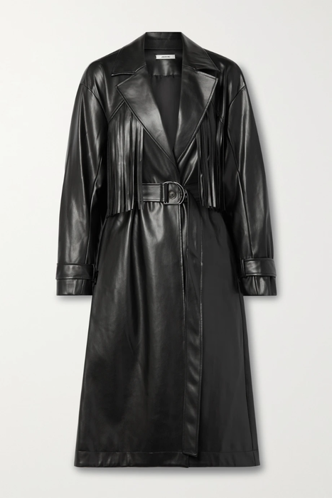 유럽직배송 제이슨우 JASON WU Belted fringed faux leather coat 15546005222018003
