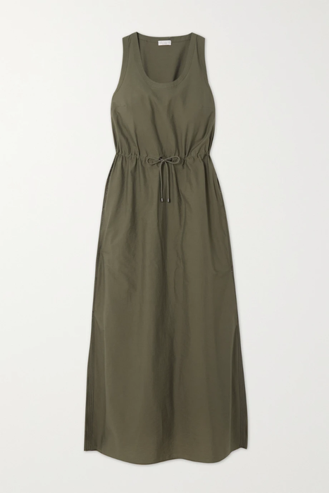 유럽직배송 브루넬로쿠치넬리 원피스 BRUNELLO CUCINELLI Bead-embellished cotton-blend poplin maxi dress 29419655932434113