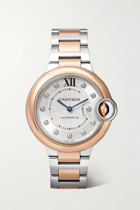 유럽직배송 까르띠에 CARTIER Ballon Bleu de Cartier Automatic 33mm stainless steel and diamond watch 19971654707113837