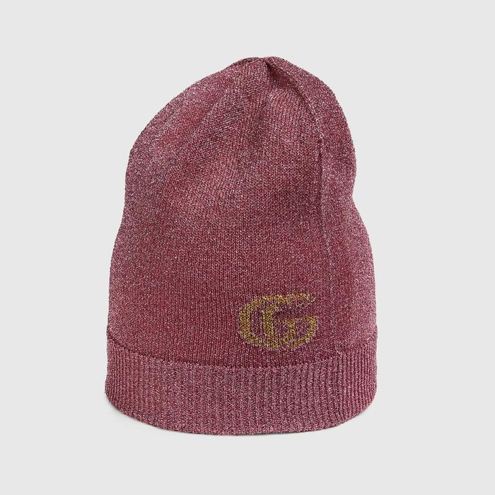 유럽직배송 구찌 GUCCI Gucci Lamé jacquard hat with Double G 6778223GAEK5875