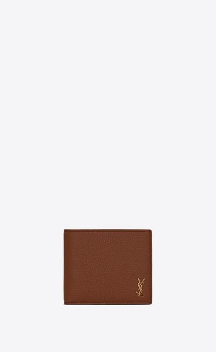 유럽직배송 입생로랑 SAINT LAURENT tiny monogram east/west wallet in grained leather 607727DTI0W2126