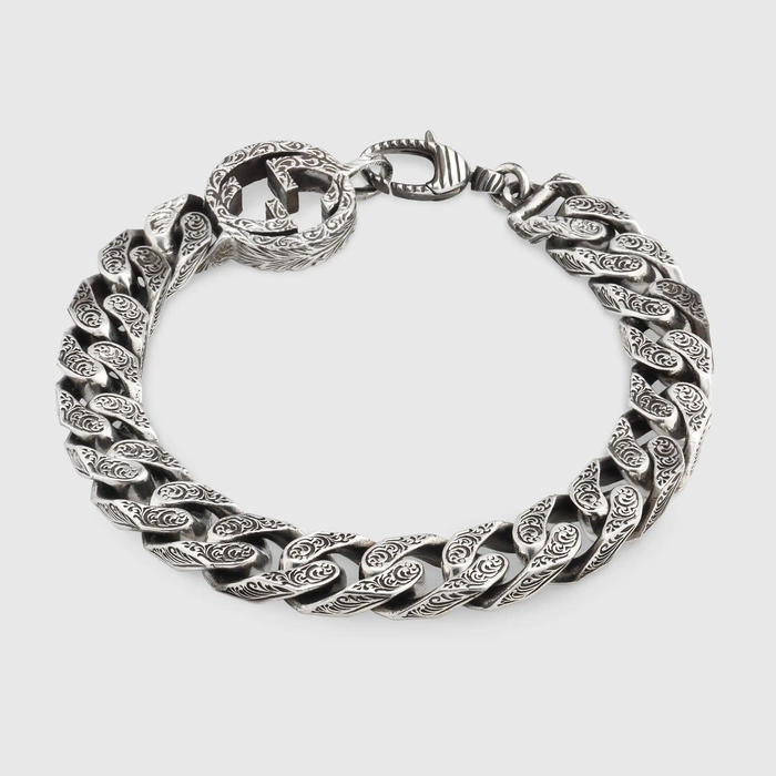 유럽직배송 구찌 GUCCI Gucci Interlocking G chain bracelet in silver 454285J84000811