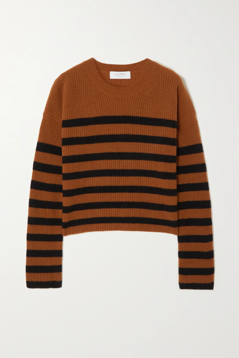 유럽직배송 라린 스웨터 LA LIGNE Mini Toujours striped ribbed cashmere sweater 25185454455845187