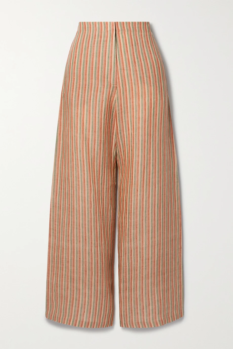 유럽직배송 엠포리오 시레누세 팬츠 EMPORIO SIRENUSE Artemisia striped linen wide-leg pants 25185454455620793