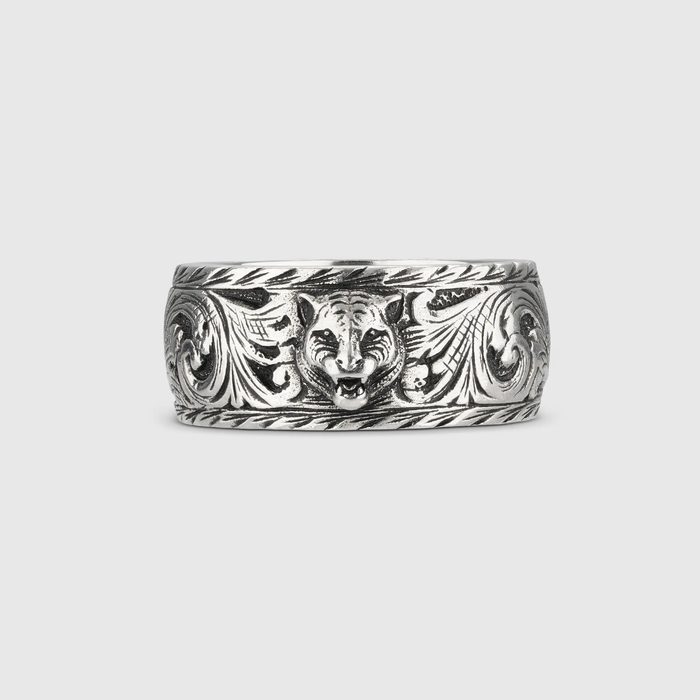 유럽직배송 구찌 GUCCI Gucci Thin silver ring with feline head 433571J84000811