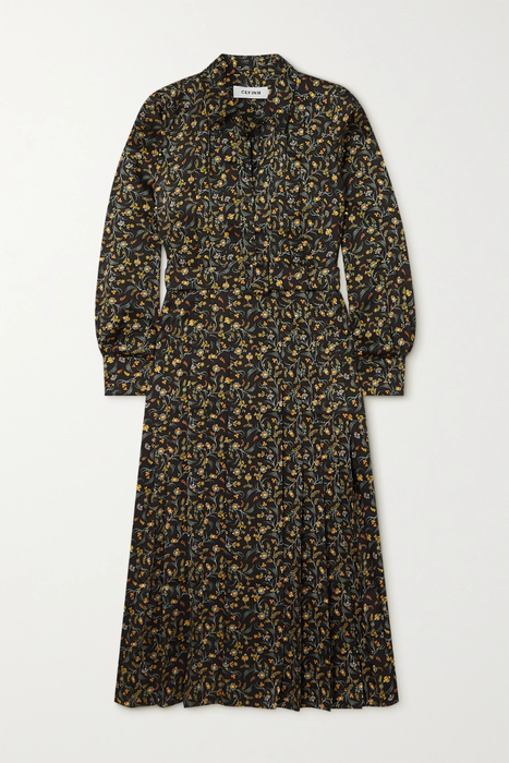 유럽직배송 세핀 셔츠원피스 CEFINN Georgie pleated floral-print recycled twill shirt dress 25185454455720306