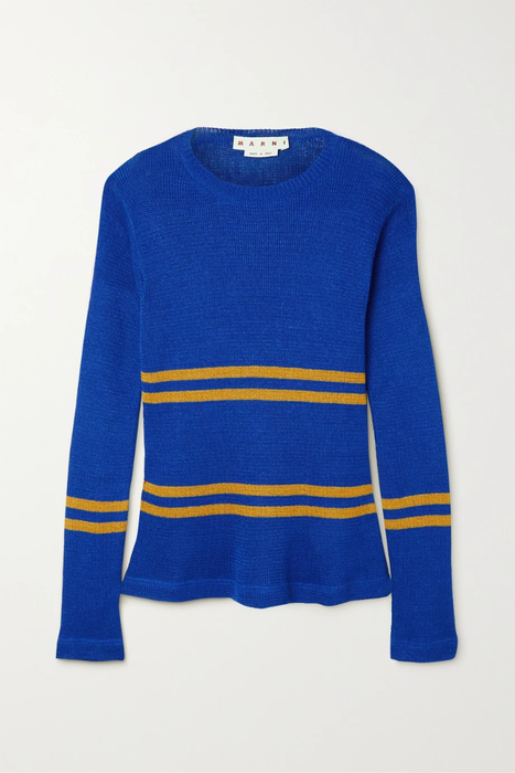 유럽직배송 마르니 스웨터 MARNI Striped organic linen sweater 25185454456035666