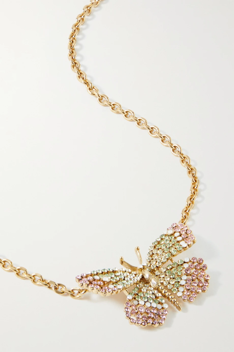 유럽직배송 오스카르데라렌타 OSCAR DE LA RENTA Gold-tone Swarovski crystal necklace 33258524072354334