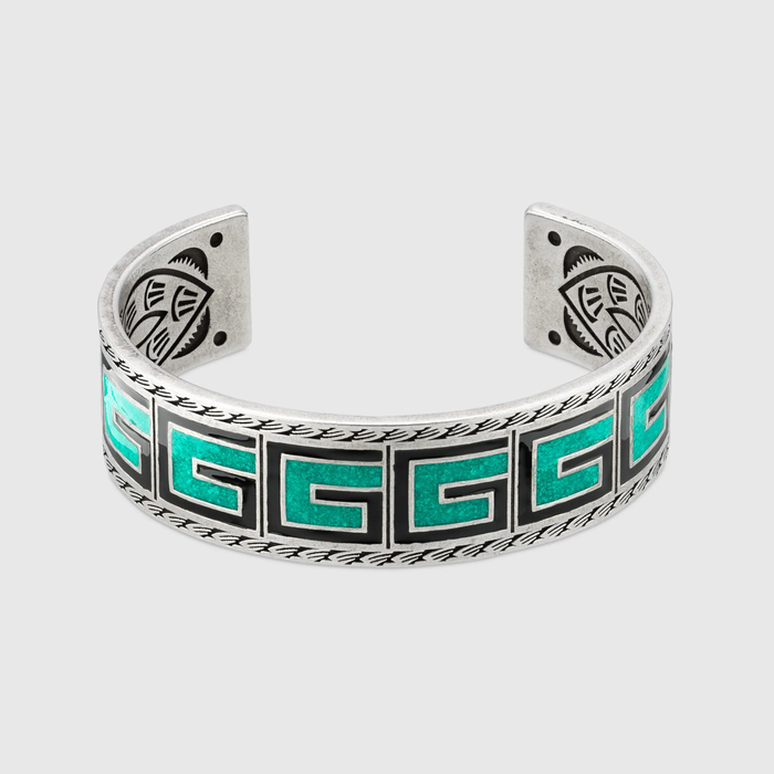 유럽직배송 구찌 GUCCI Gucci G enamel bracelet 645567J89L08564