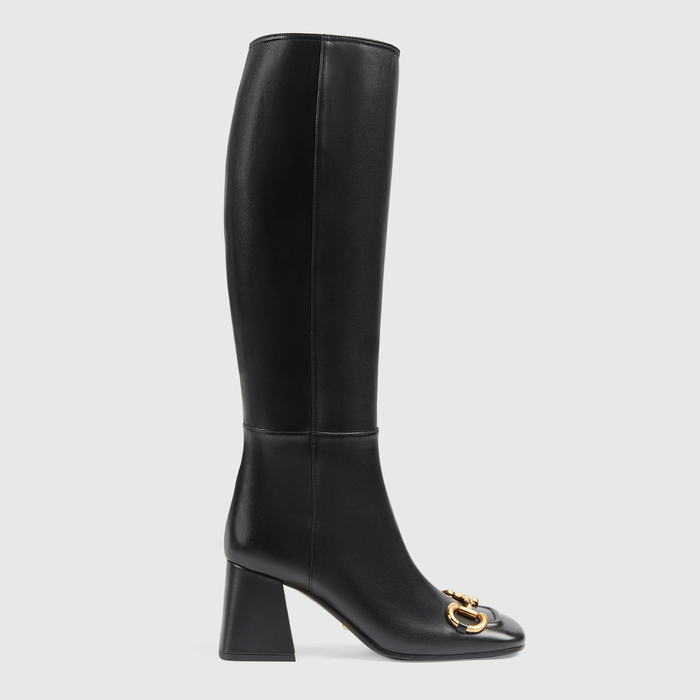 유럽직배송 구찌 GUCCI Gucci Women&#039;s knee-high boot with Horsebit 643889BKO001000